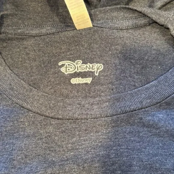 Disney Navy Blue Donald Duck This is My Happy Face Graphic T-Shirt NWOT Large - Picture 5 of 5